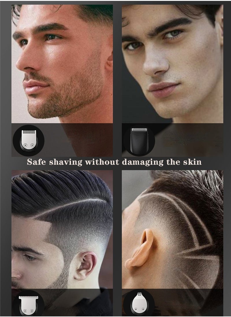 Luttec Waterproof Electric Clippers, Hair Clippers Beard Trimmer for Men,Type-C Nose Trimmer Metal Aluminum Hair Trimmer Body Trimmer Facial Trimmers  - Image 3