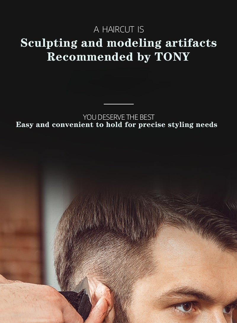 Luttec Waterproof Electric Clippers, Hair Clippers Beard Trimmer for Men,Type-C Nose Trimmer Metal Aluminum Hair Trimmer Body Trimmer Facial Trimmers - Image 4