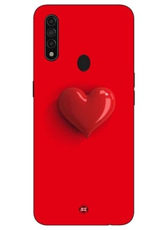 Protective Printed Mobile Cover Velentine Special Red Heart with Red Background For Oppo A31