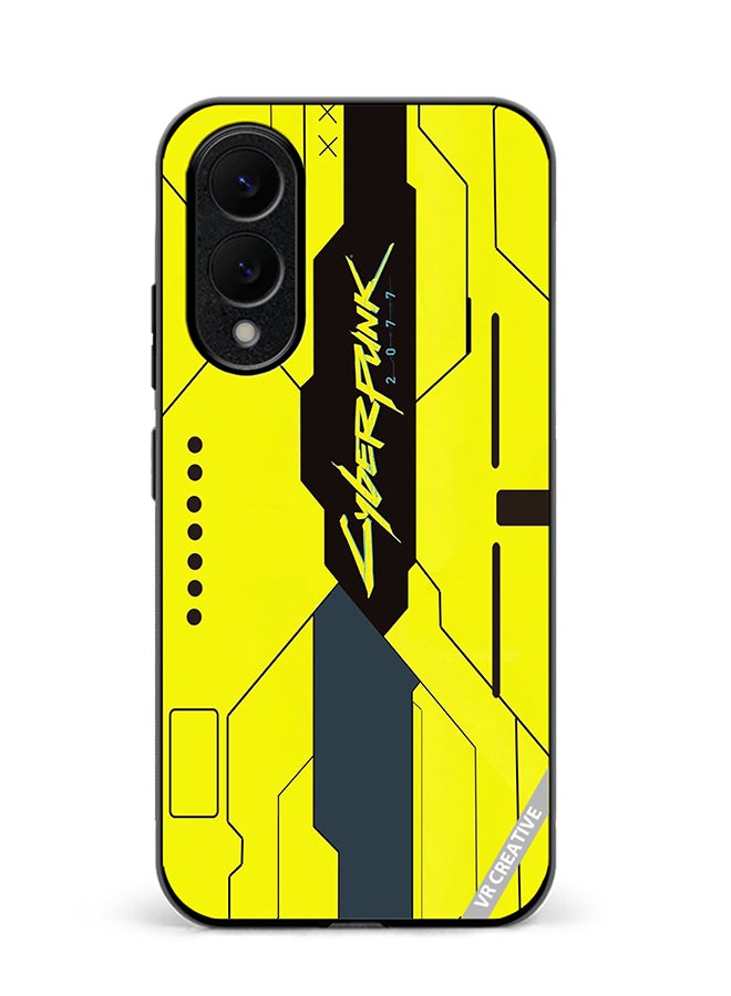 Protective Case Cover For Samsung Galaxy S25 Edge Cyberpunk Design Multicolour