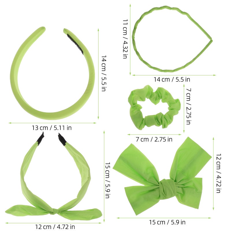 5pcs Hair Bands Set Includes Hair Ties Headbands And Hair Clip Hair Accessories For Washing Face Spa Skincare Salon Makeup - Image 3