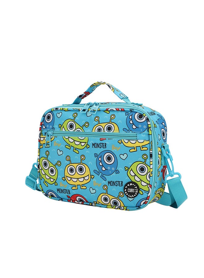 CUBS Monster Teeth Print Waterproof lunch bag with removable shoulder strap carrying your favorite meals to school, work or while traveling - Image 2