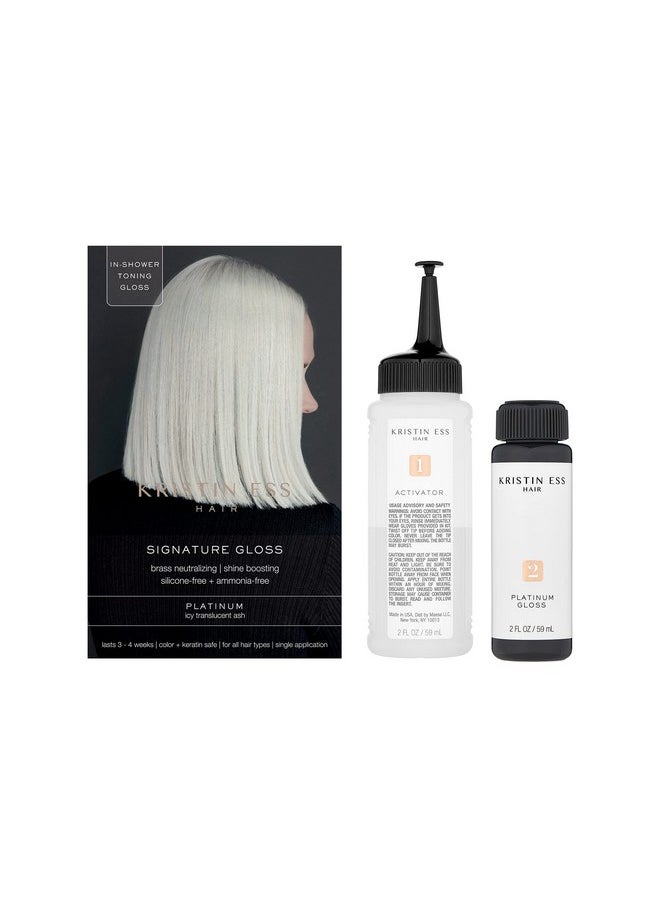 Kristin Ess The One Signature Hair Gloss Platinum Icy Translucent Ash  - Image 1