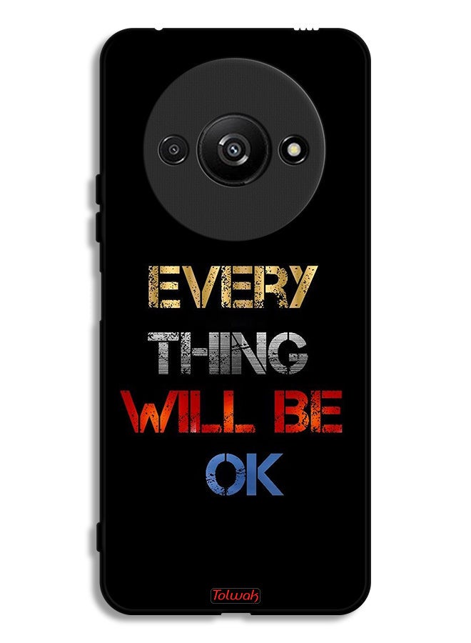 Tolwak Xiaomi Redmi A3 4G Protective Case Cover Everything Will Be Ok - Image 1