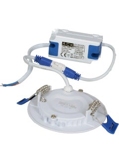 ACK 3W 6500K White Recessed Round LED Panel Luminaire AP01-00330  - Image 3