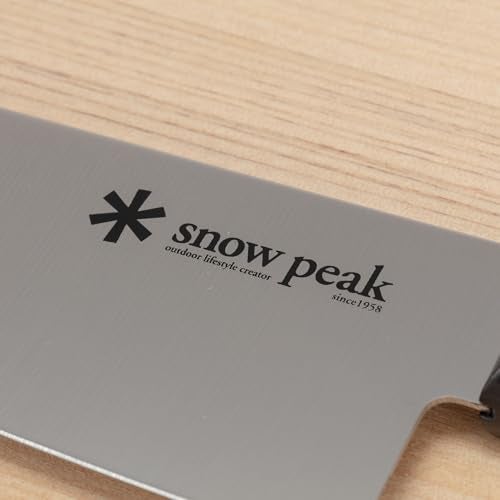 Snow Peak Cutting Board and Knife Set, Chopping Block, Foldable, Natural Birch Wood, Stainless Steel Knife, Camping, Picnic, Large - Image 5