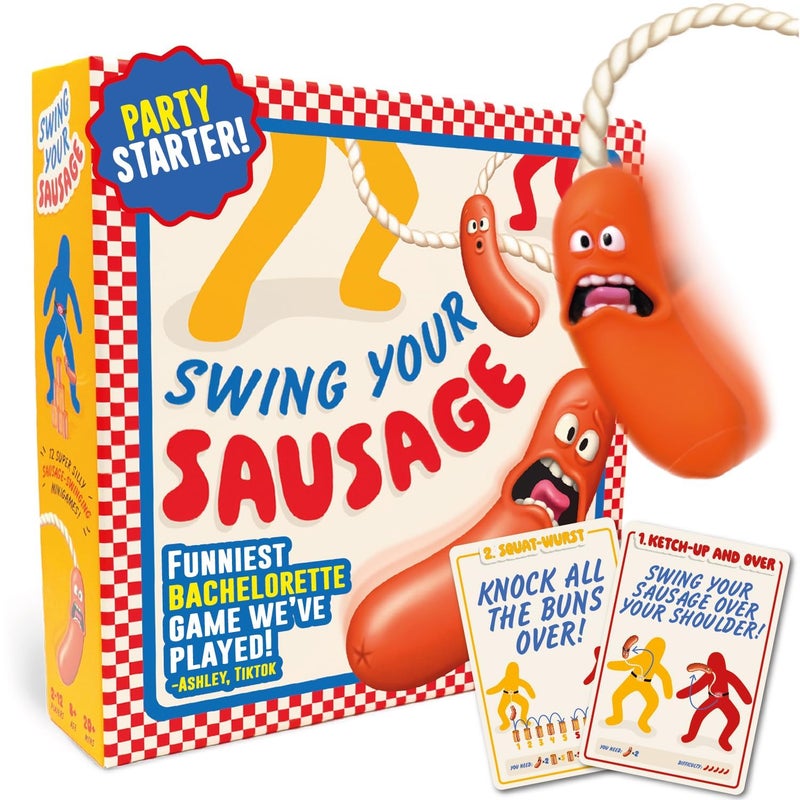 Lucky Egg Swing Your Sausage Hilarious Family Party Game Indoor Games for Adults and Kids Perfect for Family Gatherings Birthdays and Bachelorette Party Games for Adults Game Night - Image 2