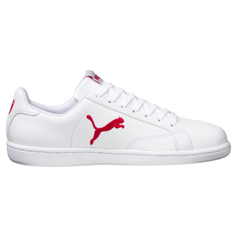PUMA Smash Cat Unisex White Leather Trainers - Image 4