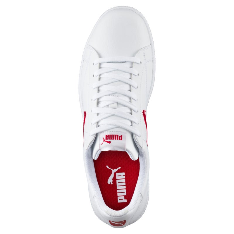 PUMA Smash Cat Unisex White Leather Trainers - Image 5