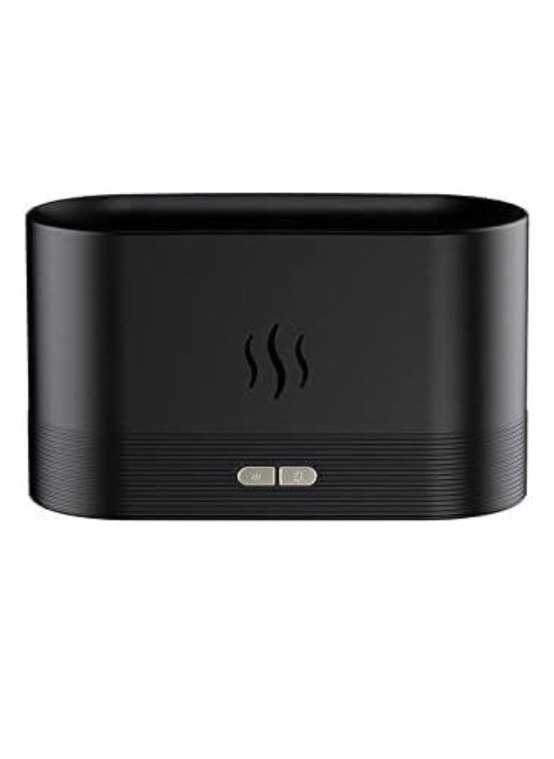 TIGER Flame Air Diffuser | Mini Portable Essential Oil Diffuser, Cool Mist Humidifier for Bedroom, Spa, Office, & Travel | Waterless Auto-Off, White & Black  - Image 1