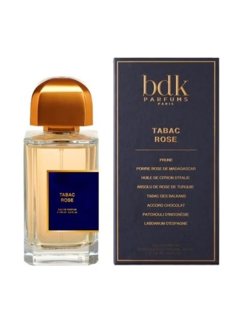 BDK Parfums Tabac Rose Eau De Parfum 100ml | Luxury Unisex Rose Tobacco Perfume | Long Lasting Oriental Spicy Fragrance for Men & Women