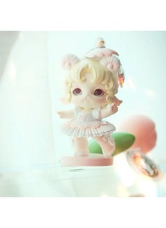 It's So Cute! Rice Roll Big Dreamer Series Trendy Play Blind Box Aromatherapy Gypsum Doll White Embryo Color Change Doll-Color:Dancing Little Swan (skirt, Wings, Fragile Braids) - White Embryo + 12 Colors Of Paint + 2 Brushes (only Refunds Are Not Supported)