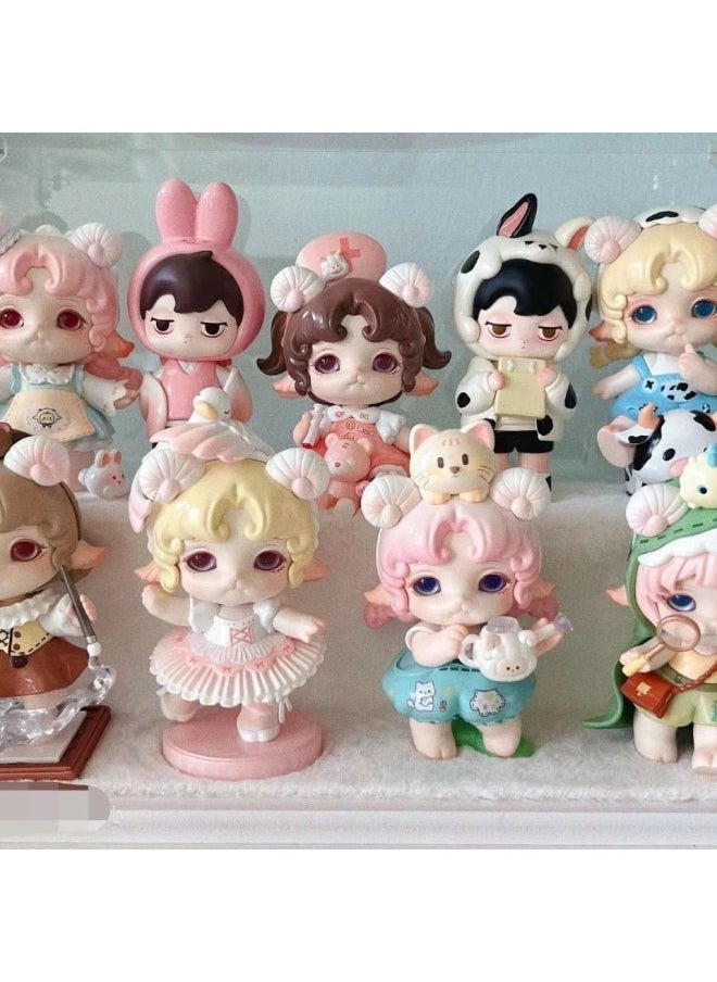 Generic - It's So Cute! Rice Roll Big Dreamer Series Trendy Play Blind Box Aromatherapy Gypsum Doll White Embryo Color Change Doll-Color:Dancing Little Swan (skirt, Wings, Fragile Braids) - White Embryo + 12 Colors Of Paint + 2 Brushes (only Refunds Are Not Supported) - Image 1