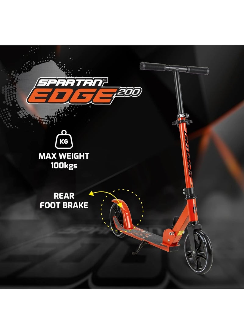 Spartan Spartan Edge Folding Scooters (200mm Orange)  - Image 3