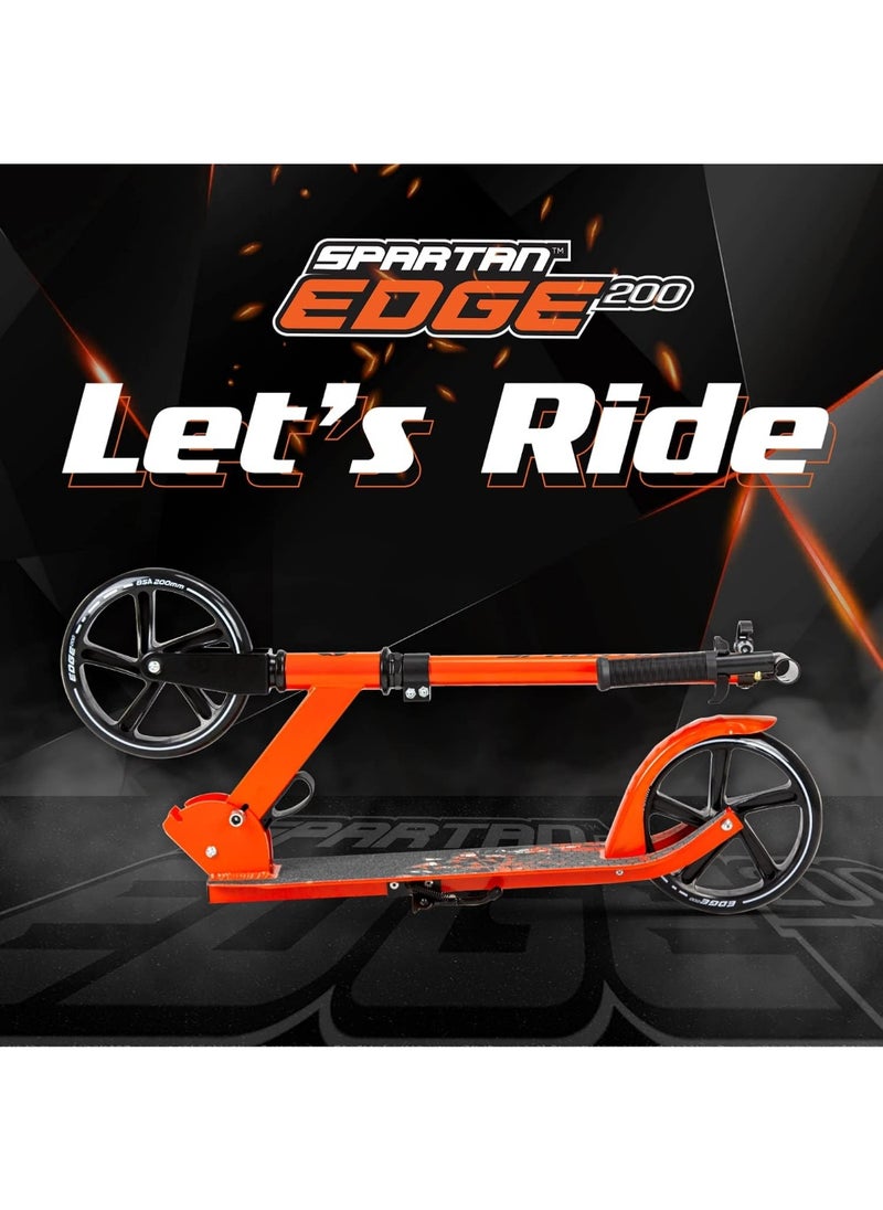 Spartan Spartan Edge Folding Scooters (200mm Orange)  - Image 5