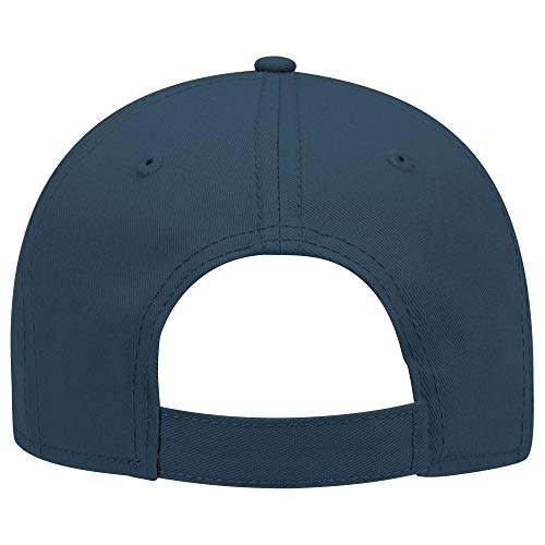 OTTO 6 Panel Low Profile Superior Cotton Twill Cap - Navy - Image 3