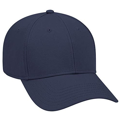 OTTO 6 Panel Low Profile Superior Cotton Twill Cap - Navy - Image 1