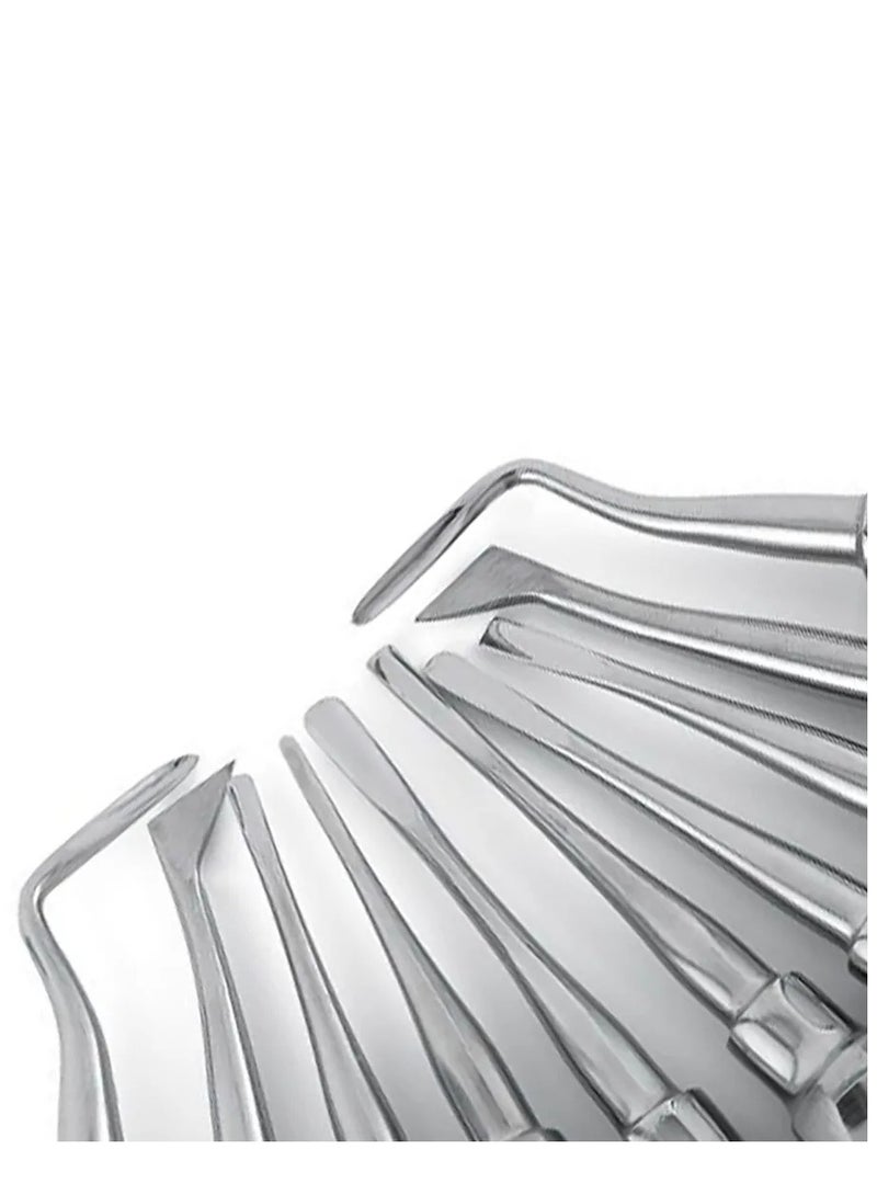 10 قطع من ملاقط رفع الأسنان لاستخراج الأسنان من الفولاذ المقاوم للصدأ، أدوات جراحية لأطباء الأسنان - Image 3