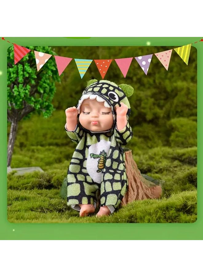 Green Princess Pretend Doll Adorable Animal Shaped Toy Perfect Gift for Birthday Halloween Christmas - Image 5