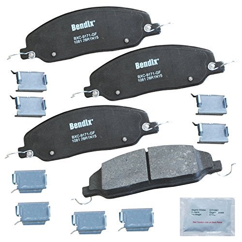 Bendix Priority1 CFC1081 Ceramic Front Brake Pads for Avanti Avanti 2007-2005, Ford Mustang 2010-2005 - Image 1