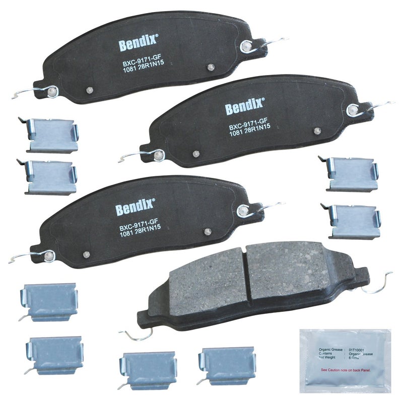Bendix Priority1 CFC1081 Ceramic Front Brake Pads for Avanti Avanti 2007-2005, Ford Mustang 2010-2005 - Image 2