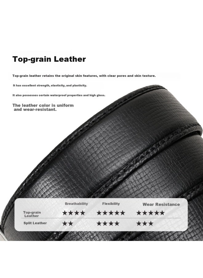 Satchi Men's Luxury First Layer Cowhide Business Pin Buckle Belt Waistband Gift For Boyfriend Husband Birthday 120 - Image 2