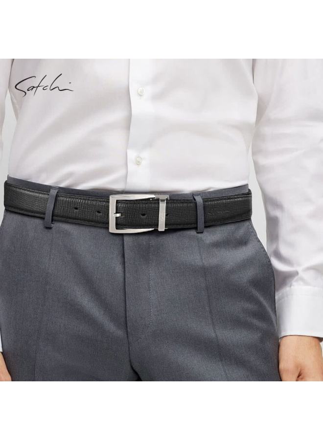 Satchi Men's Luxury First Layer Cowhide Business Pin Buckle Belt Waistband Gift For Boyfriend Husband Birthday 120 - Image 1