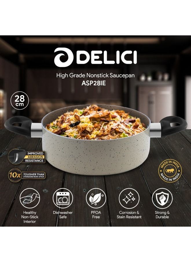 DELICI Delici ASP28IE Superior Aluminium Body Saucepan  - Image 2
