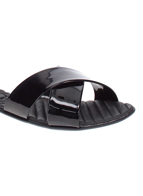 بيرا ريو Beira Rio Ladies Flat Sandals Black | Made In Brazil