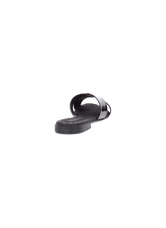 بيرا ريو Beira Rio Ladies Flat Sandals Black | Made In Brazil