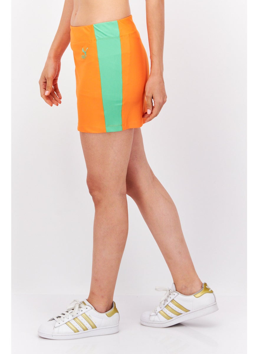 PUMA Women Sportswear Fit Pull On Training Skirts, Orange  - Image 3