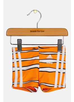 Adidas Adidas x Disney Toddler Boys Stripe Swim Shorts, Orange  - Image 1