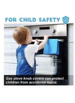 Realfrog 8PCS Transparent Stove Knob Covers Kitchen Gas Stove Knob Covers Safety Oven Knob Covers Toddler Child Proof Kitchen Safety Guard Easy to Install for Home Kitchen  - Image 2