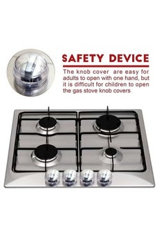 Realfrog 8PCS Transparent Stove Knob Covers Kitchen Gas Stove Knob Covers Safety Oven Knob Covers Toddler Child Proof Kitchen Safety Guard Easy to Install for Home Kitchen  - Image 3