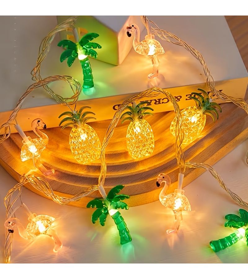 أضواء LED استوائية على شكل خيط بطول 118.11 بوصة، 20 ضوءًا، أضواء خرافية تعمل بالبطارية - Image 5