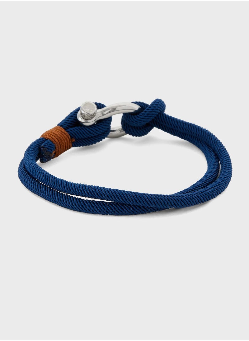 Robert Wood - Stainless Steel Cord Bracelet - Image 1