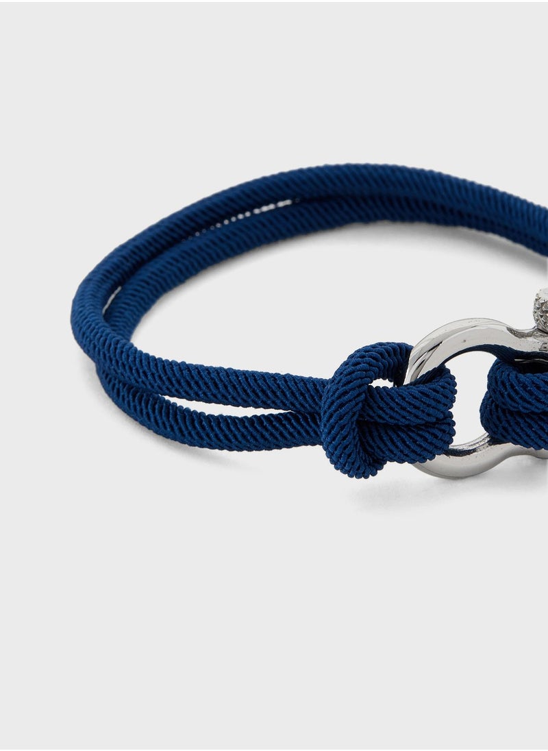 Robert Wood - Stainless Steel Cord Bracelet - Image 1