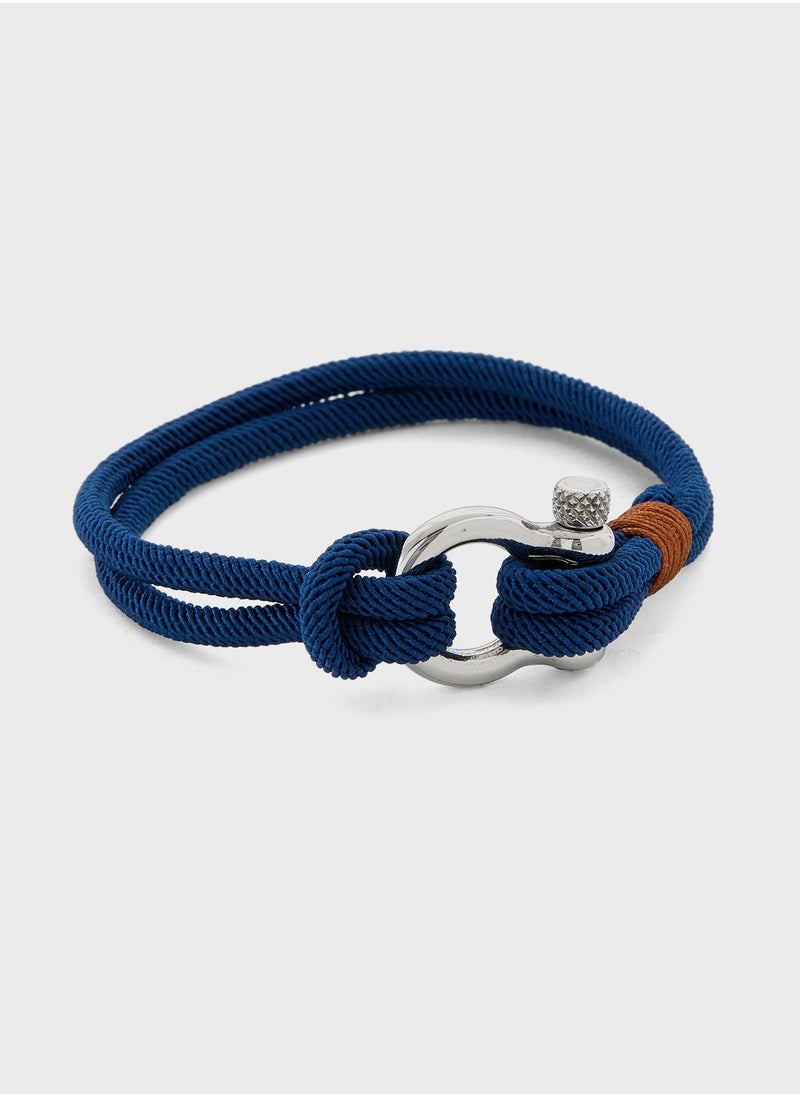 Robert Wood - Stainless Steel Cord Bracelet - Image 1
