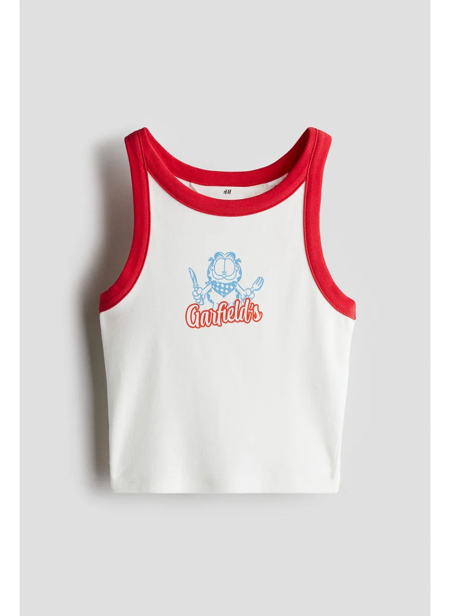 اتش اند ام Printed Vest Top