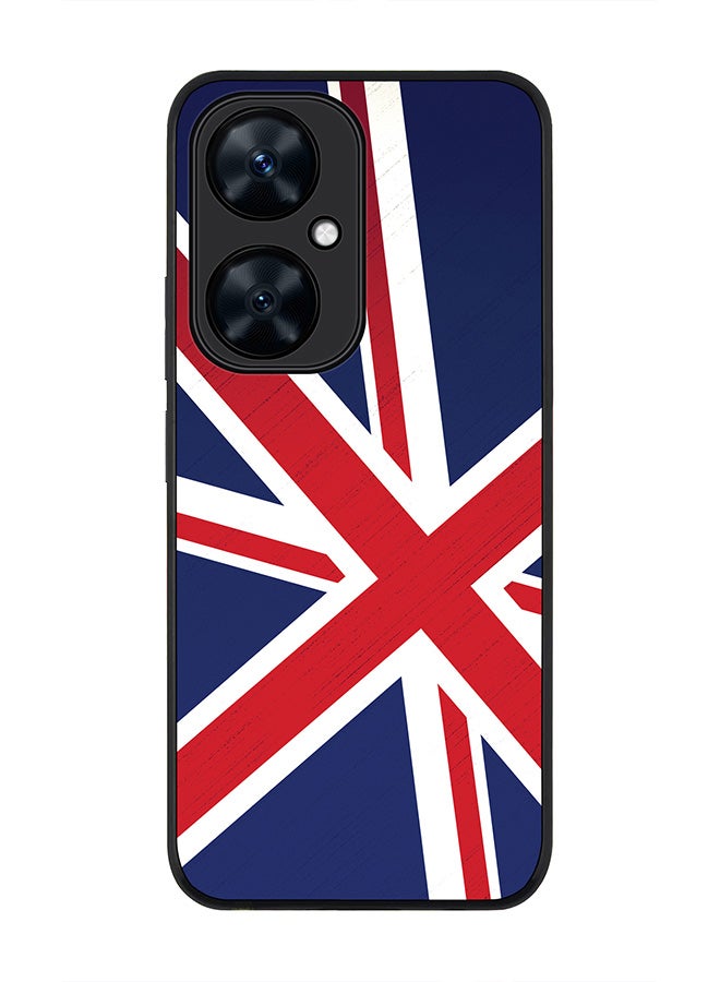 Stylizedd Rugged Black Edge case for Huawei nova 11i , Slim fit Soft Case Flexible Rubber Edges Anti Drop TPU Gel Thin Cover - Flag Of UK - Image 1