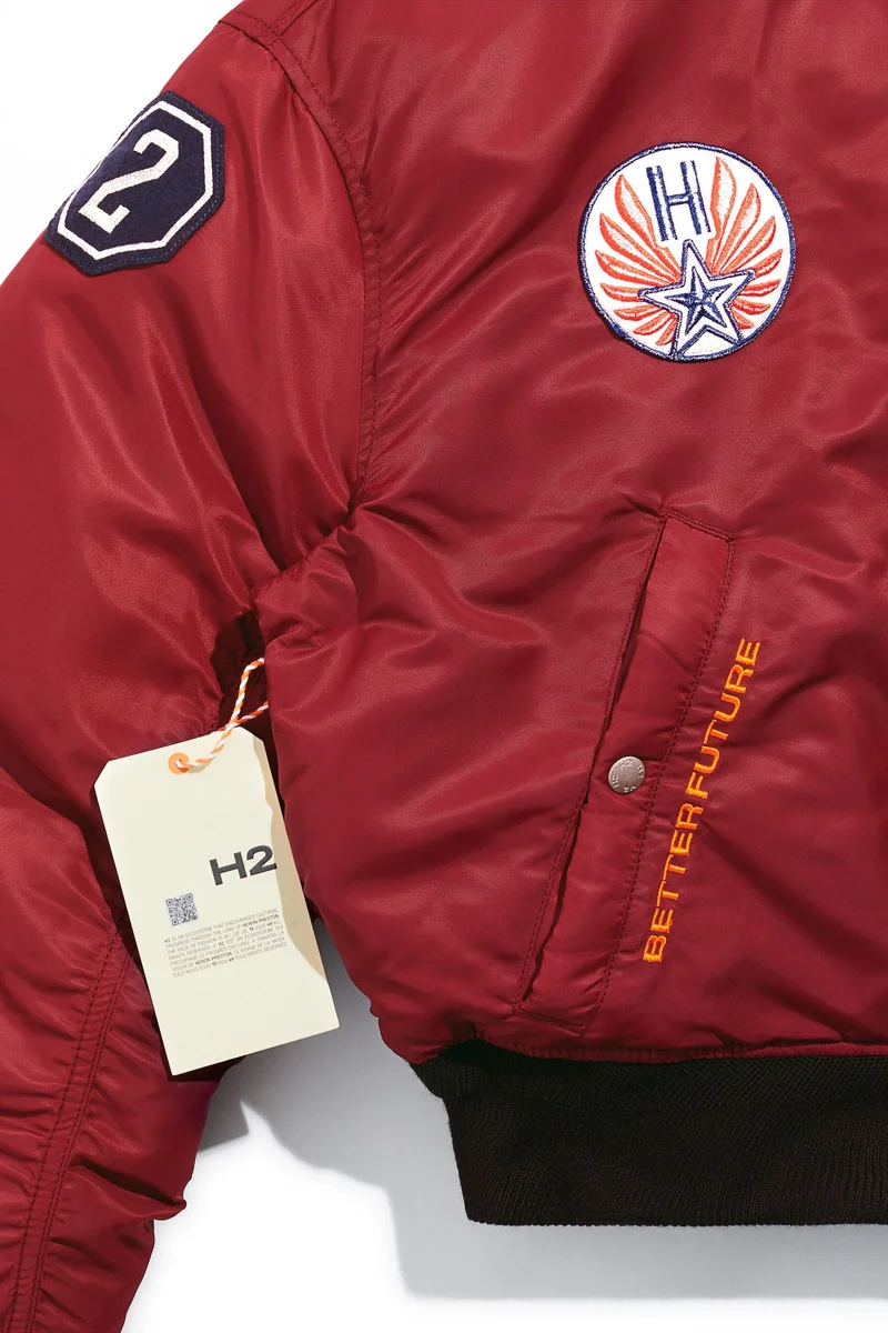 اتش اند ام جاكيت بومبر للاستخدام على الوجهين