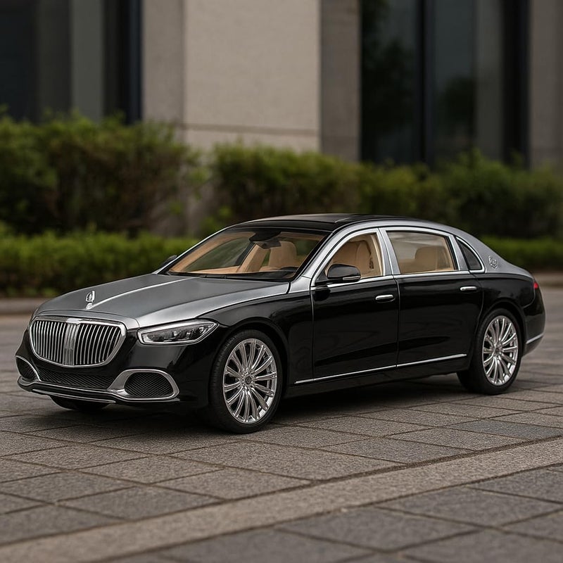 Fitto Rolls-Royce Model Car 1:32 Scale Alloy Diecast - Full Black Luxury Replica, Collectible, Detailed Interior & Exterior, Precision Engineering, Perfect Gift for Car Enthusiasts - Image 2