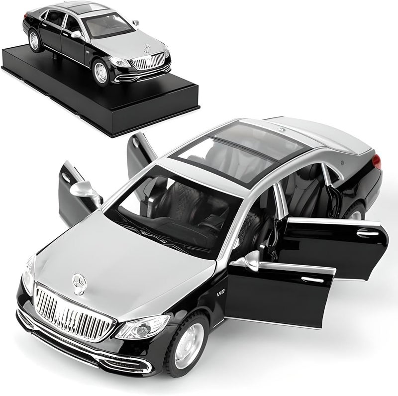 Fitto Rolls-Royce Model Car 1:32 Scale Alloy Diecast - Full Black Luxury Replica, Collectible, Detailed Interior & Exterior, Precision Engineering, Perfect Gift for Car Enthusiasts - Image 3