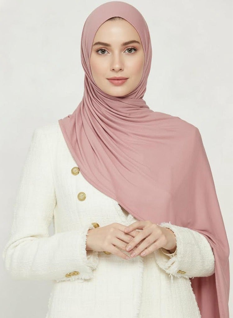 ISI Jersey Cotton Scarf Elastic Scarf Muslim Instant Hijab Mercerized Cotton Shawl Women Soft Jersey Scarf - Image 2