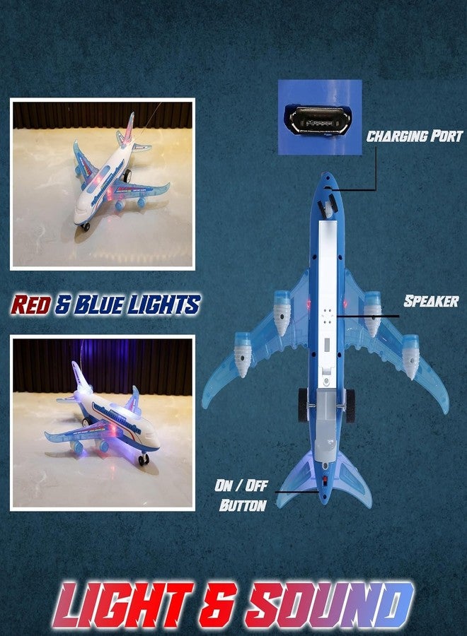 لعبة طائرة TinyTykes A-787 RC مع أضواء وأصوات | عجلات دوارة | تصميم متعدد الألوان | سهولة التحكم | متينة وغير سامة | لعبة للأطفال من عمر سنتين إلى 8 سنوات (أبيض) - Image 2