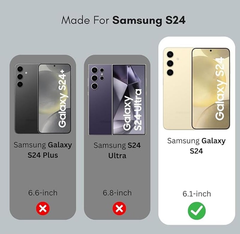 SPCORE Tempered Glass Screen Protector Guard Compatible For Samsung Galaxy S24 5G (Black) Edge To Edge Coverage With Easy Installation Kit - Image 2