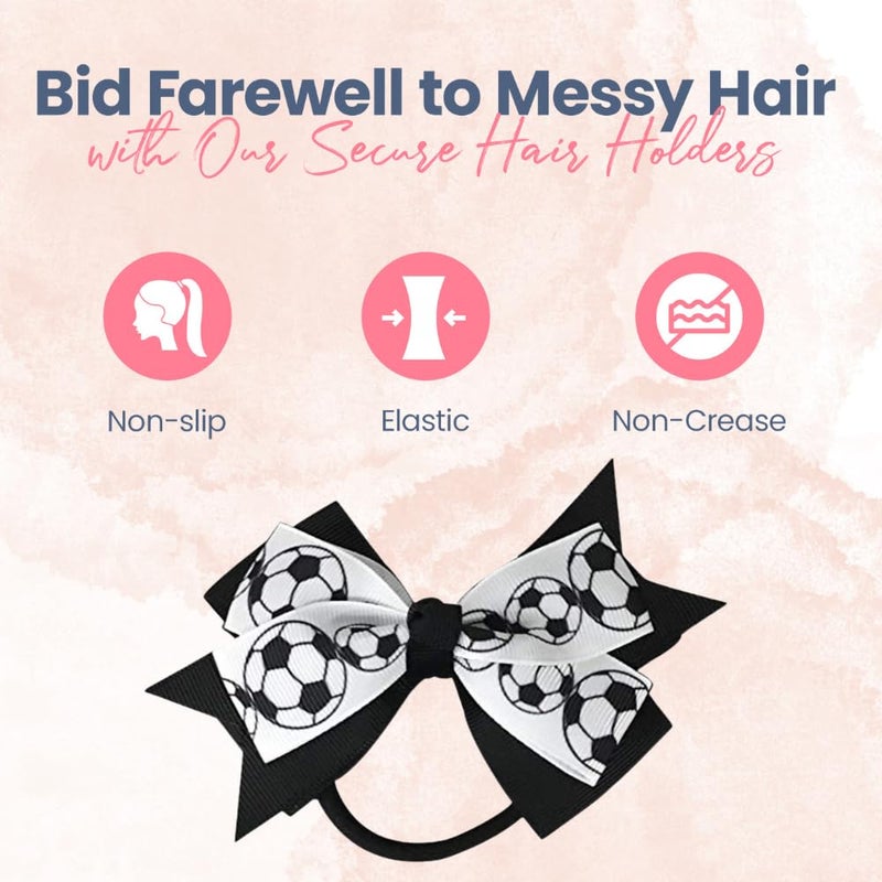 سبورتي بيلا ربطة شعر بنقشة كرة قدم - Image 4