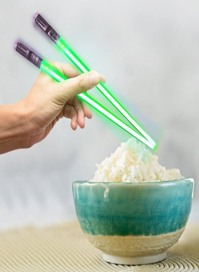 ChopSabers Sabers Chop Lightsaber Led Light Up Chopsticks 1 Pair Skywalker Green - Image 5