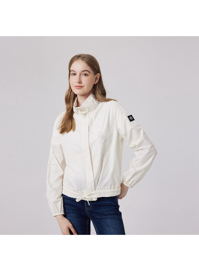 Hush Puppies Early Autumn Fashion Outdoor Casual Geometric Print Upf50+ Sun Protection Women's Jacket - Image 2