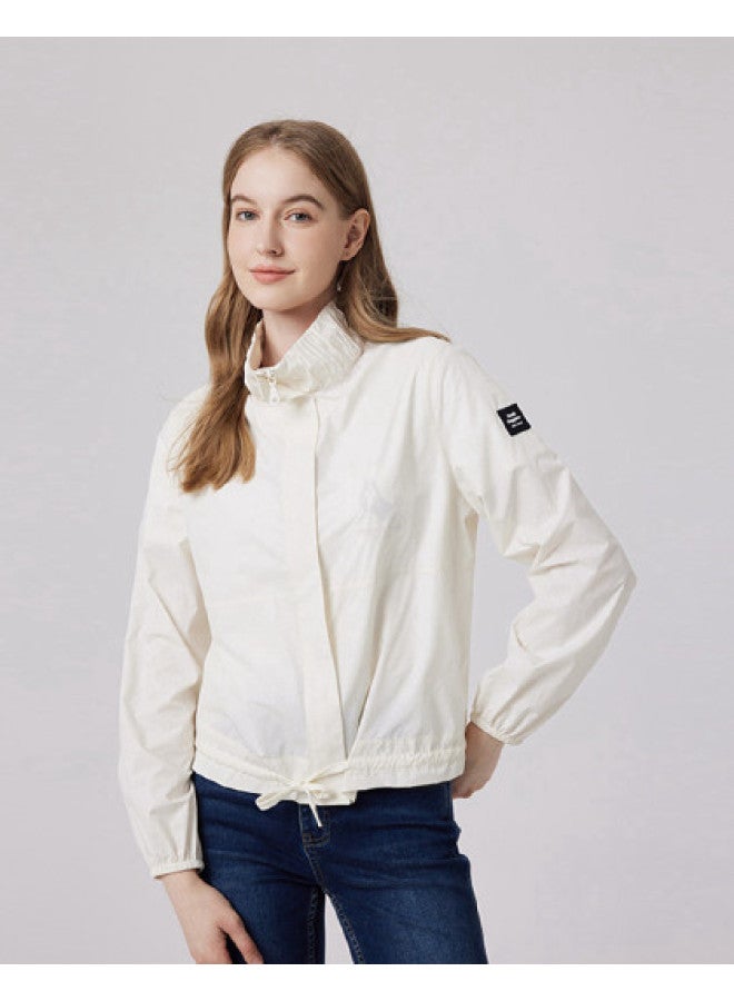Hush Puppies Early Autumn Fashion Outdoor Casual Geometric Print Upf50+ Sun Protection Women's Jacket - Image 1